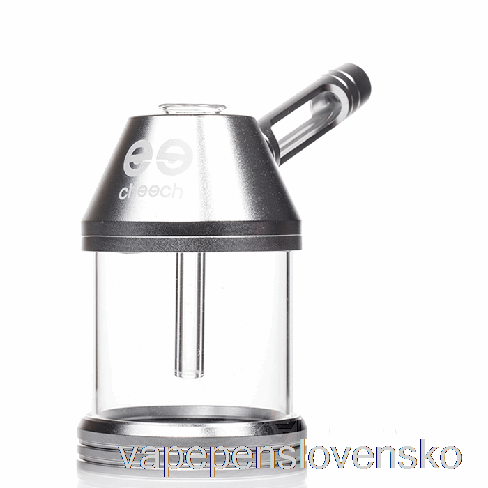 Cheech Sklo Kovová Plechovka Bubbler Strieborná Vape Cigareta